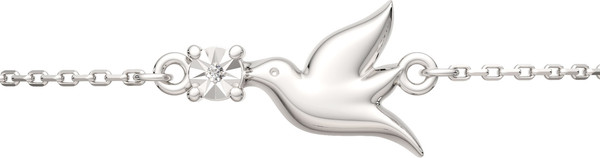 Изображение товара Браслет из серебра ZORKA 06D0013.ZZ (18см, с бриллиантом)