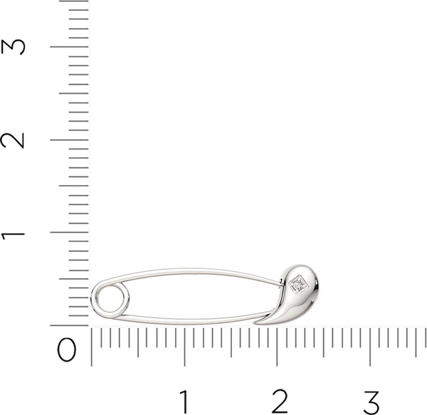 Изображение товара Брошь из серебра ZORKA 09D0006 (с бриллиантом)