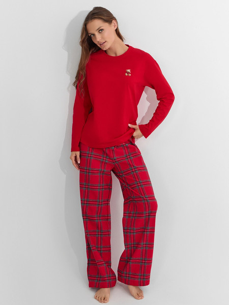 Изображение товара Пижама Mark Formelle 592625 (р.170-96-102, красный/клетка на красном)