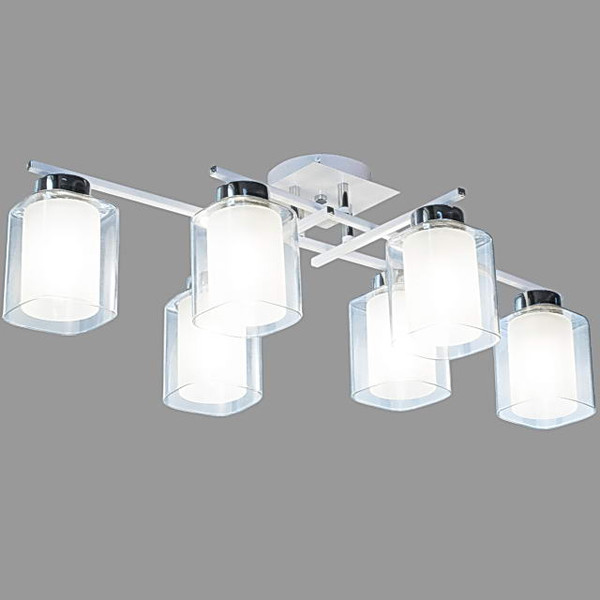 Изображение товара Люстра Aitin-Pro НПБ 02-6x40-101 / 74402/6 (хром/белый)