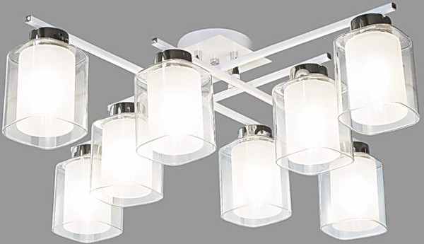 Изображение товара Люстра Aitin-Pro НПБ 02-8x40-105 / 74402/8 (хром/белый)