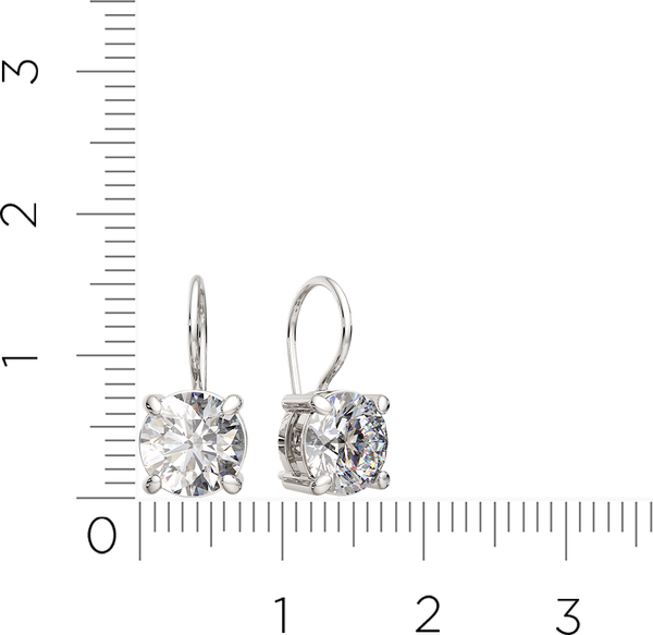 Изображение товара Серьги из серебра ZORKA 03101208.ZZ (с фианитами)