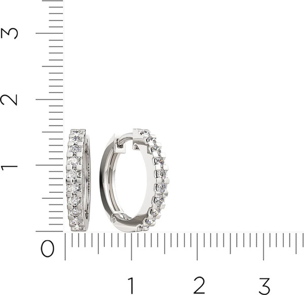 Изображение товара Серьги из серебра ZORKA 03101415.ZZ (с фианитами)