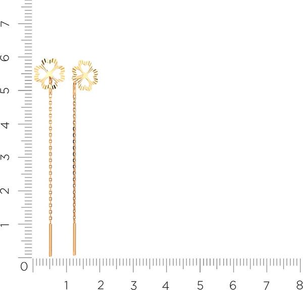 Изображение товара Серьги из розового золота ZORKA 3900178.9K.R