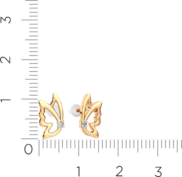 Изображение товара Серьги из розового золота ZORKA 3101769S.9K.R (с фианитами)