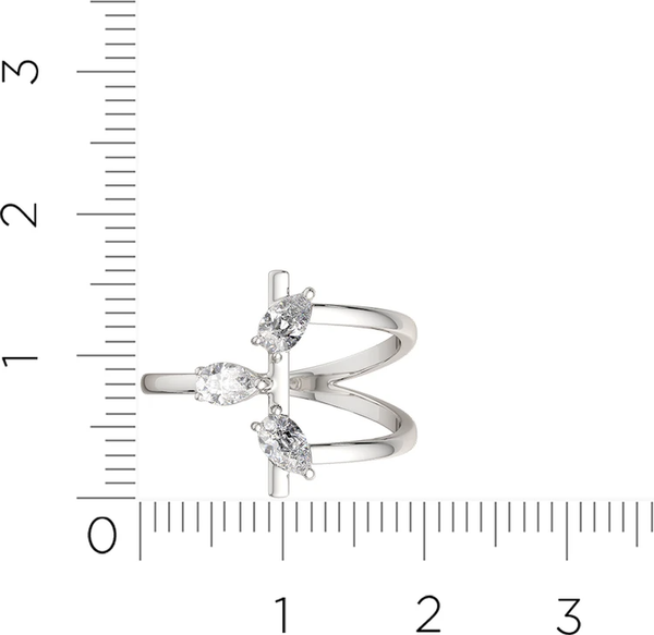 Изображение товара Кольцо из серебра ZORKA 0210340 (р.17, с фианитами)