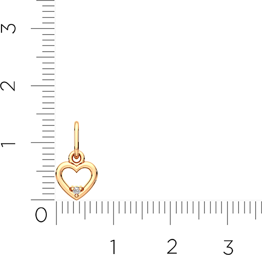Изображение товара Подвеска из розового золота ZORKA 440254-9K (с фианитом)