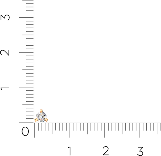 Изображение товара Пирсинг из розового золота ZORKA 710024.9K.R.ZZ (с фианитом)