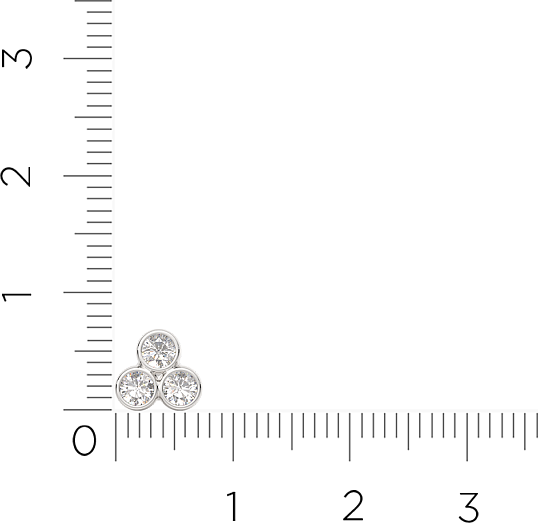 Изображение товара Пирсинг из серебра ZORKA 0710012.ZZ (с фианитами)