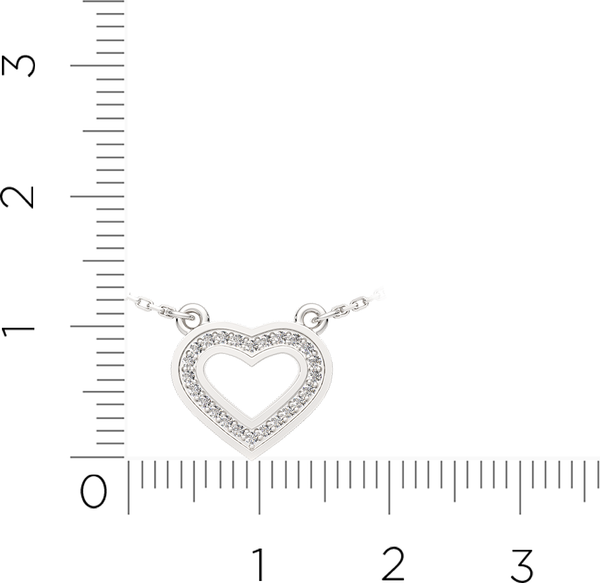 Изображение товара Колье из серебра ZORKA 0550175 (45см, с фианитами)