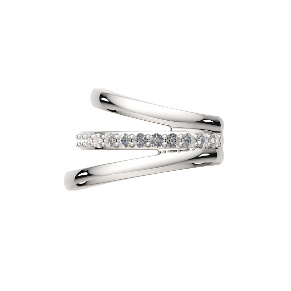 Изображение товара Моносерьга из серебра ZORKA 03101089 (с фианитами)