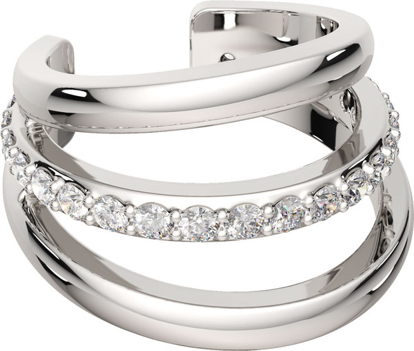 Изображение товара Моносерьга из серебра ZORKA 03101089 (с фианитами)