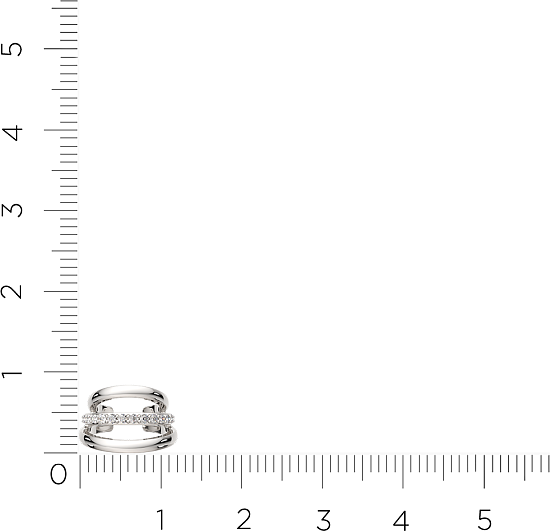 Изображение товара Моносерьга из серебра ZORKA 03101089 (с фианитами)