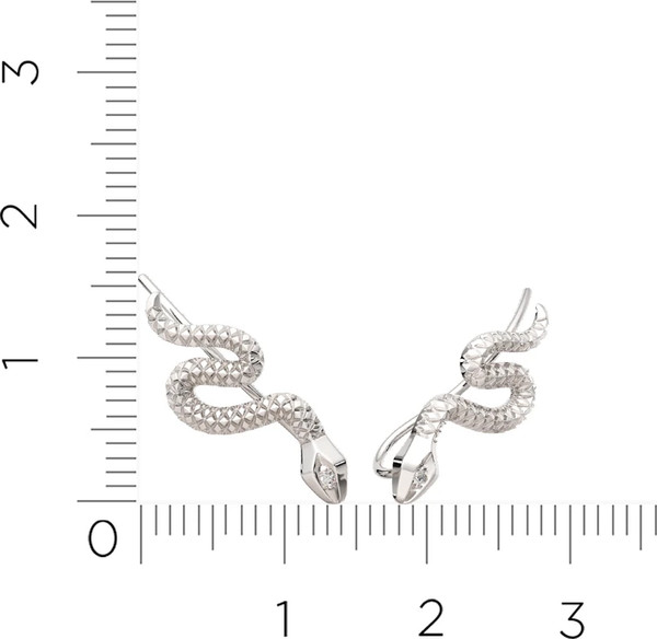 Изображение товара Серьги из серебра ZORKA 03101625 (с фианитами)