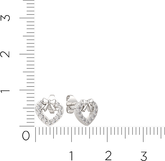 Изображение товара Серьги из серебра ZORKA 0310090 (с фианитами)