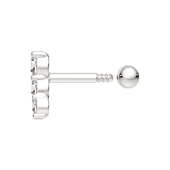 Изображение товара Пирсинг из серебра ZORKA 0710014.ZZ (с фианитами)