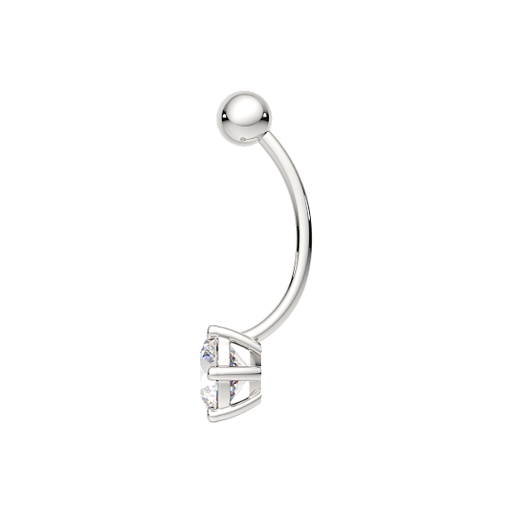 Изображение товара Пирсинг из серебра ZORKA 0710015.ZZ (с фианитом)