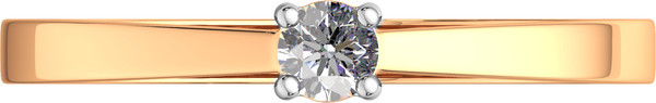 Изображение товара Кольцо из розового золота ZORKA 2101132.14K.R.ZZ (р.16, с фианитом)