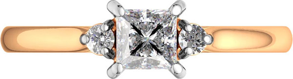 Изображение товара Кольцо из розового золота ZORKA 2101135.14K.R (р.17.5, с фианитами)