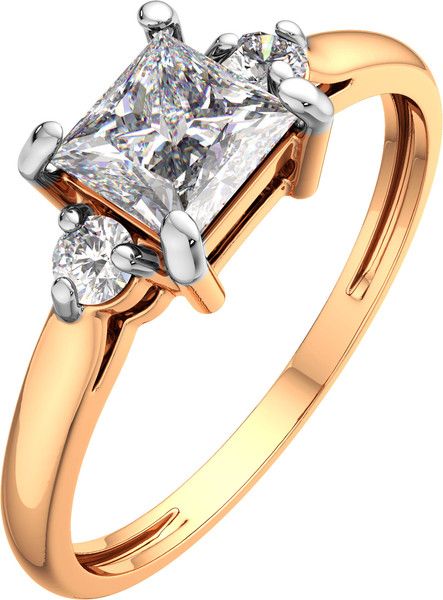 Изображение товара Кольцо из розового золота ZORKA 2101135.14K.R (р.17.5, с фианитами)