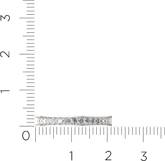 Изображение товара Кольцо венчальное из серебра ZORKA 0210245.REL (р.18, с фианитами)