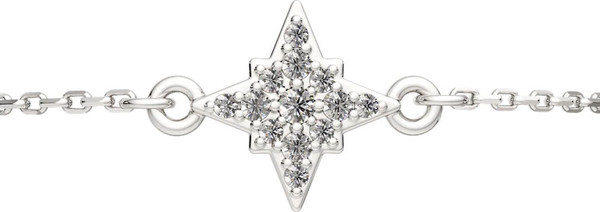 Изображение товара Браслет из серебра ZORKA 0640100 (18см, с фианитами)