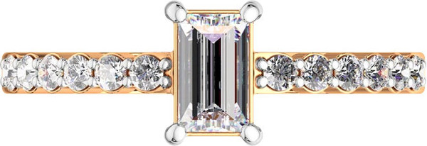 Изображение товара Кольцо из розового золота ZORKA 2101259.14K.R (р.17.5, с фианитами)