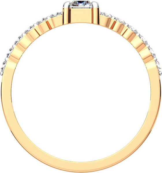 Изображение товара Кольцо из розового золота ZORKA 2101259.14K.R (р.17.5, с фианитами)