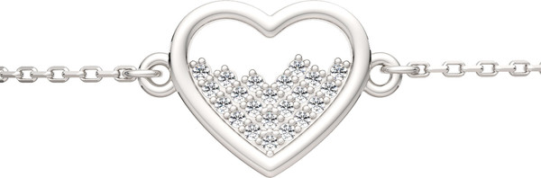 Изображение товара Браслет из серебра ZORKA 0640097 (18см, с фианитами)