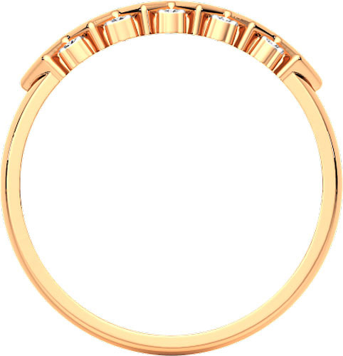 Изображение товара Кольцо из розового золота ZORKA 210924.14K.R.ZZ (р.17.5, с фианитами)