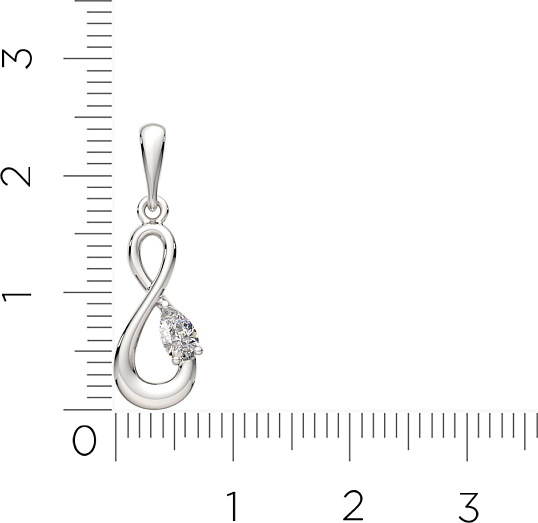 Изображение товара Подвеска из серебра ZORKA 0440797.ZZ (с фианитом)