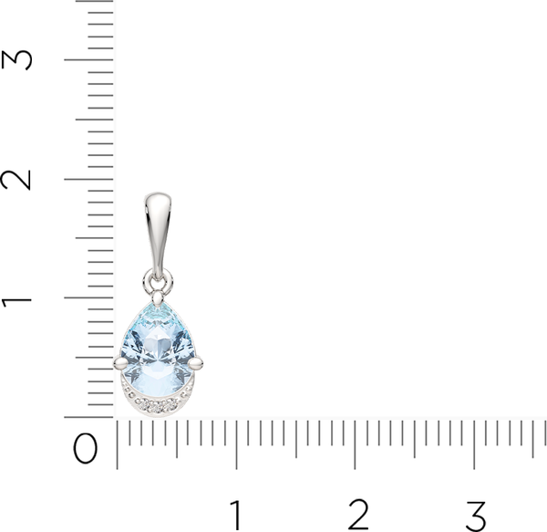 Изображение товара Подвеска из серебра ZORKA 04S4097.ZZ (с топазом и фианитами)