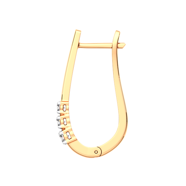 Изображение товара Серьги из розового золота ZORKA 3101140.14K.R.ZZ (с фианитами)