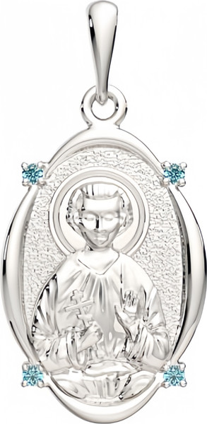 Изображение товара Подвеска из серебра ZORKA 0440216.REL (с религиозным изображением и фианитами)