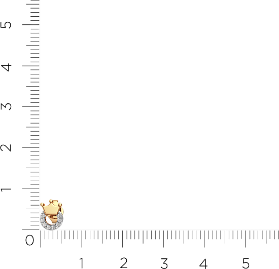 Изображение товара Серьги из розового золота ZORKA 3101174.14K.R.ZZ (с фианитами)