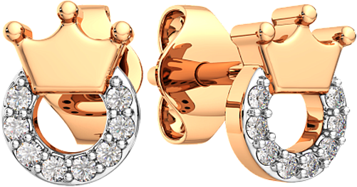 Изображение товара Серьги из розового золота ZORKA 3101174.14K.R.ZZ (с фианитами)