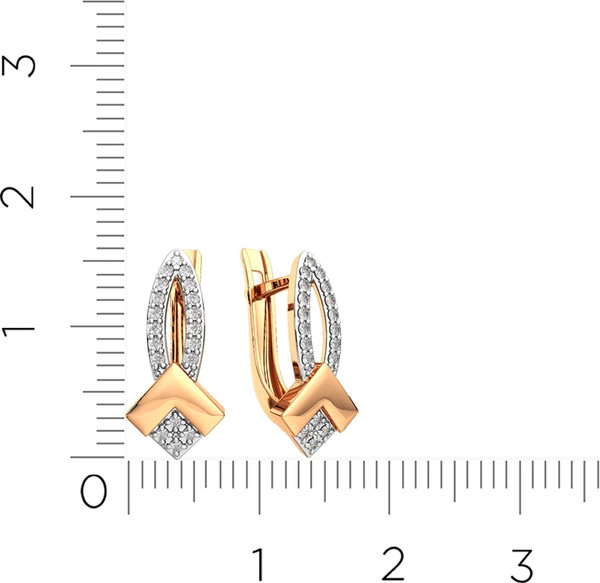 Изображение товара Серьги из розового золота ZORKA 3101581.14K.R (с фианитами)