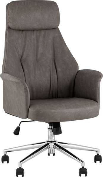 Изображение товара Кресло офисное TopChairs  Neoma (серый, экокожа)