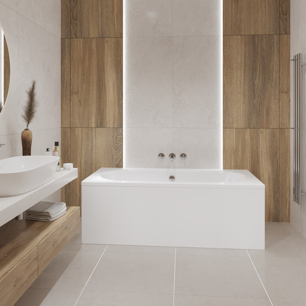 Изображение товара Ванна акриловая Lauter Ava 150 / 21208050 (с ножками и сифоном 21Y11022 белый)