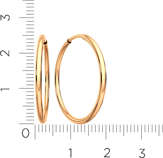 Изображение товара Серьги из розового золота ZORKA 361201/2