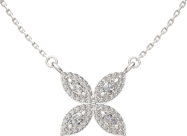 Изображение товара Колье из серебра ZORKA 0550068.ZZ (45см, с фианитами)