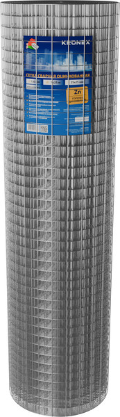 Изображение товара Сетка сварная Kronex 25x25x1.6 / STK-0359/РБ  (рулон 1x25м, оцинкованная)