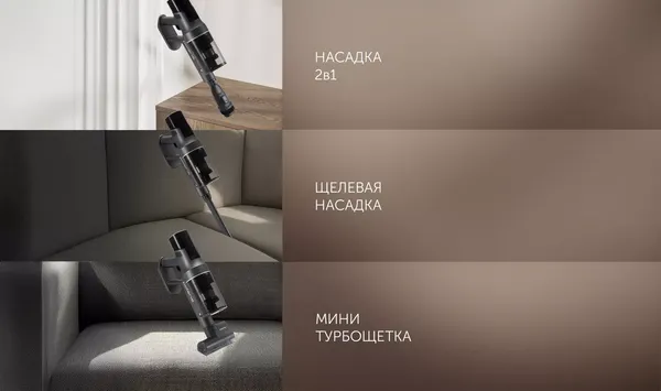 Изображение товара Вертикальный пылесос Polaris PVCSDC 8001 (графит/серый)