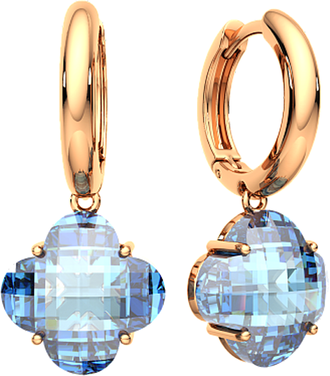 Изображение товара Серьги из розового золота ZORKA 3S40224.14K.R (с топазами)