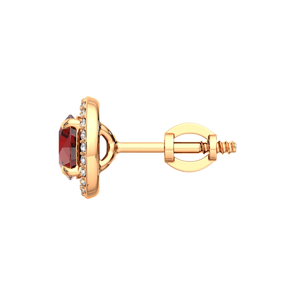 Изображение товара Серьги из розового золота ZORKA 3S50121.14K.R (с гранатами и фианитами)