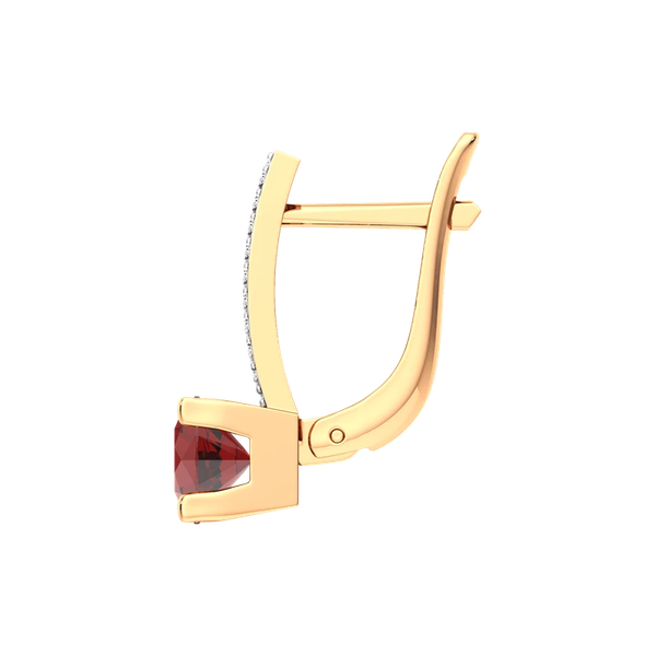 Изображение товара Серьги из розового золота ZORKA 3S50226.14K.R (с гранатами и фианитами)