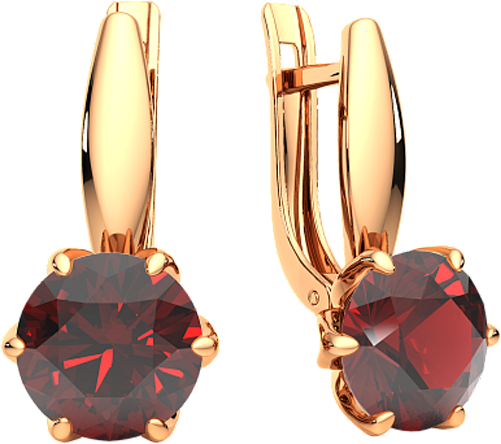 Изображение товара Серьги из розового золота ZORKA 3S50253.14K.R (с гранатами)