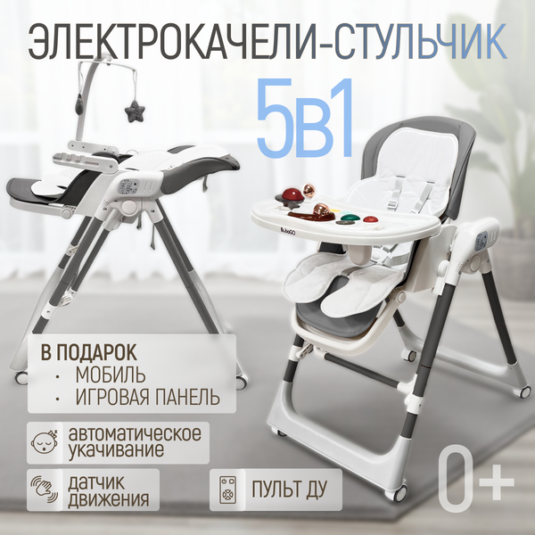 Изображение товара Стульчик для кормления Bubago Frida BG 174-1 (серый)