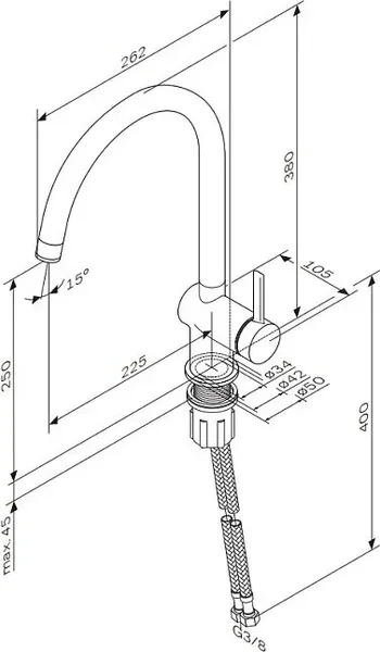 Изображение товара Смеситель AM.PM Func F8F07000