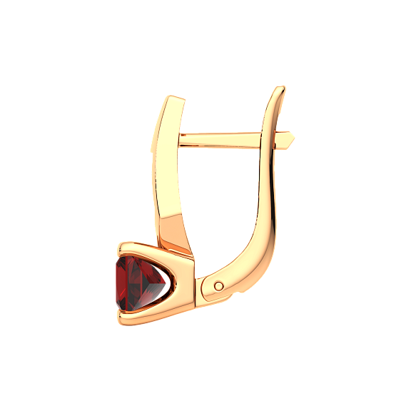 Изображение товара Серьги из розового золота ZORKA 3S50220.14K.R.ZZ (с гранатами и фианитами)